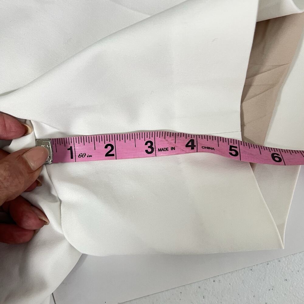 White House Black Market Black Women 6 Embroidered The 5" Short Floral Ivory - Picture 11 of 11